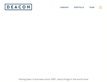 Tablet Screenshot of deacon.com